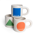 'Books & Coffee' Mug | Blue