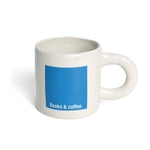 'Books & Coffee' Mug | Blue