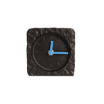 Square Stone-Look Mantel Clock | Black