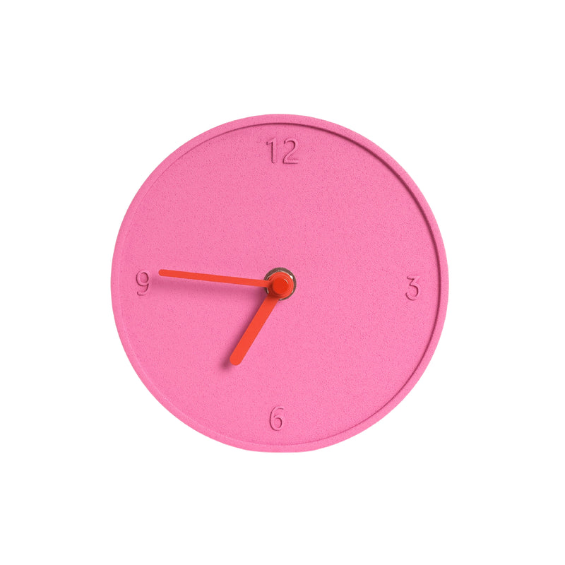 Round Minimal Mantel Clock | Dusty Pink