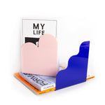 Pop Art Bookends | Blue & Pink | Set of 2