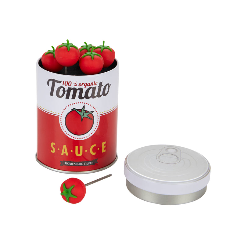 Tomato Tinned Snack Forks | Set of 6