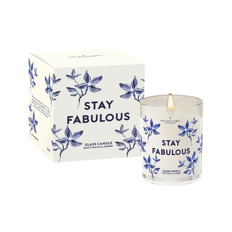 'Stay Fabulous' Jar Candle | Rosy Peach & Amber | 200g