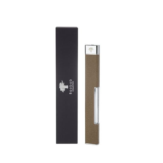 Grain Leather Candle Lighter | Taupe