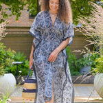 Batik Print Kimono | Black & White