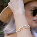 Raechel Pearl Bracelet | Gold Plated Sterling Silver