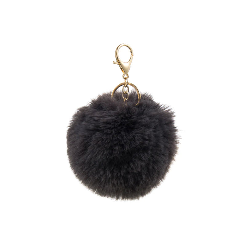 Faux Fur Bag Charm | Latte Brown