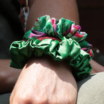 Floral Scrunchies | Green Mix | Set of 2