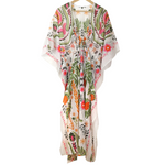 Folksy Floral Print Kimono | Pink & Green