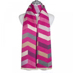 Geometric Print Scarf | Pink Mix