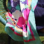 Lightweight Floral Print Scarf | Multicolour