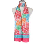 Lightweight Paint Print Scarf | Multicolour