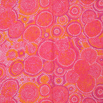 Lightweight Spot Mosaic Print Scarf | Pink & Orange
