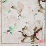 Lightweight Watercolour Flower Scarf | Pink & Grey