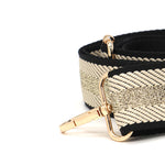 Lurex Bag Strap | Gold & Black