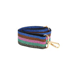 Lurex Rainbow Striped Bag Strap | Multicolour