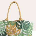 Monstera Print Shopper Bag | Green Mix