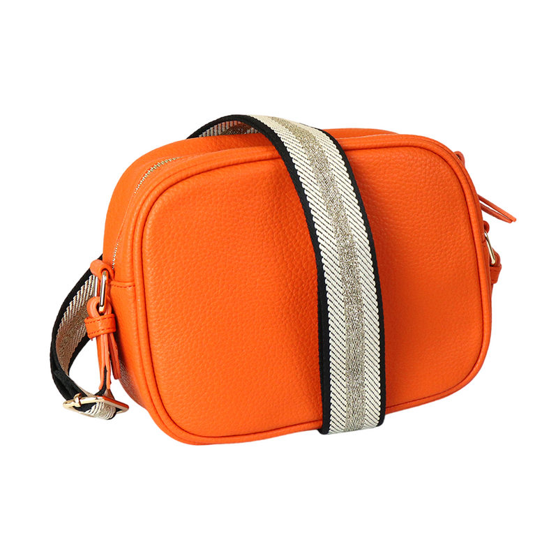 Vegan Leather Camera Bag | Orange