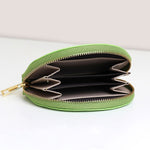Vegan Leather Half Moon Coin Purse | Apple Green