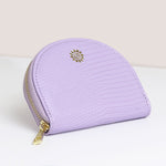 Vegan Leather Half Moon Coin Purse | Lilac