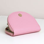 Vegan Leather Half Moon Coin Purse | Pink