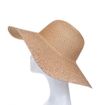 Wide Brim Tahiti Sun Hat with Beads | Natural