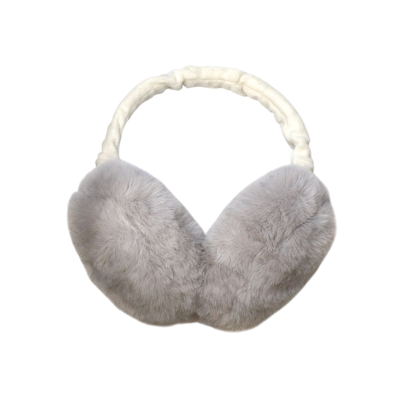 Women's Faux Fur Ear Muffs | Pale Grey