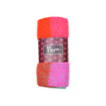 Women's Fluffy Checked Winter Scarf | Pink/Blue