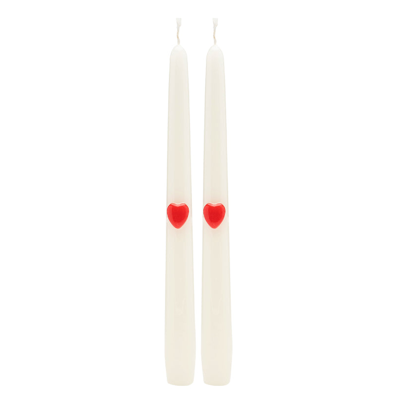 3D Romance Taper Candles | Set of 2 | 25cm
