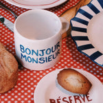 Ceramic 'Monsieur' Mug | 13cm
