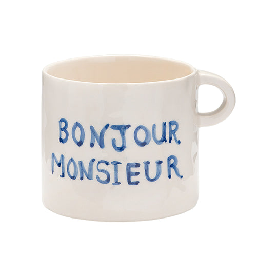 Ceramic 'Monsieur' Mug | 13cm