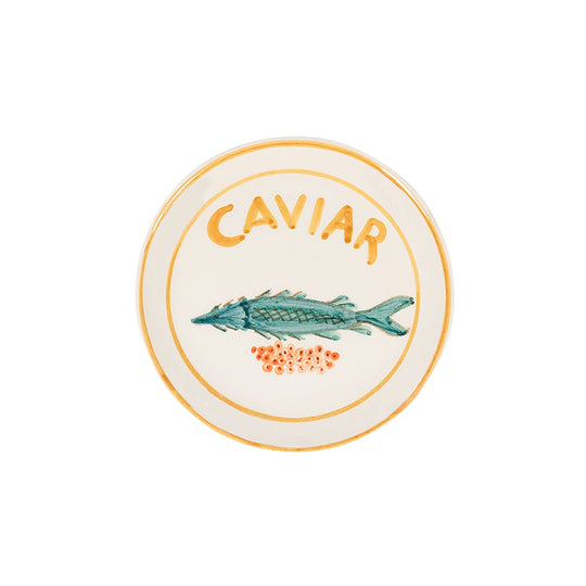 Ceramic Hanging Caviar Wall Plate | 15cm