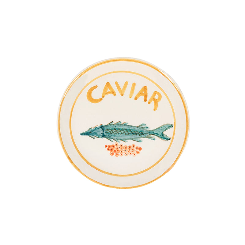 Ceramic Hanging Caviar Wall Plate | 15cm