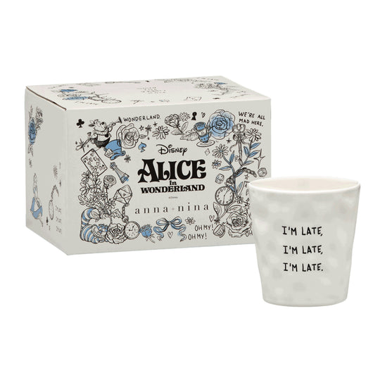 Ceramic 'I'm Late' Coffee Cup | Alice in Wonderland Collection