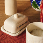 Ceramic 'Is Butter a Carb?' Butter Dish | 15cm