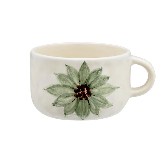 Ceramic Lily Cappuccino Mug | 11cm