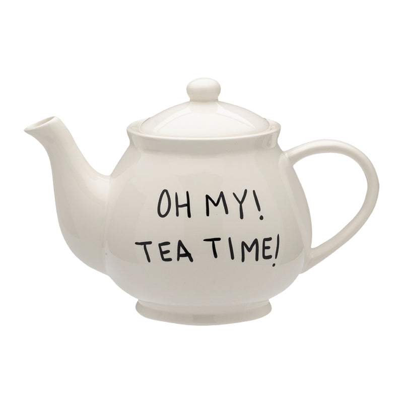 Ceramic 'Oh My! Tea Time' Teapot | Alice in Wonderland Collection | 500ml