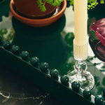 Clear Gemma Candle Holder | 10.5cm