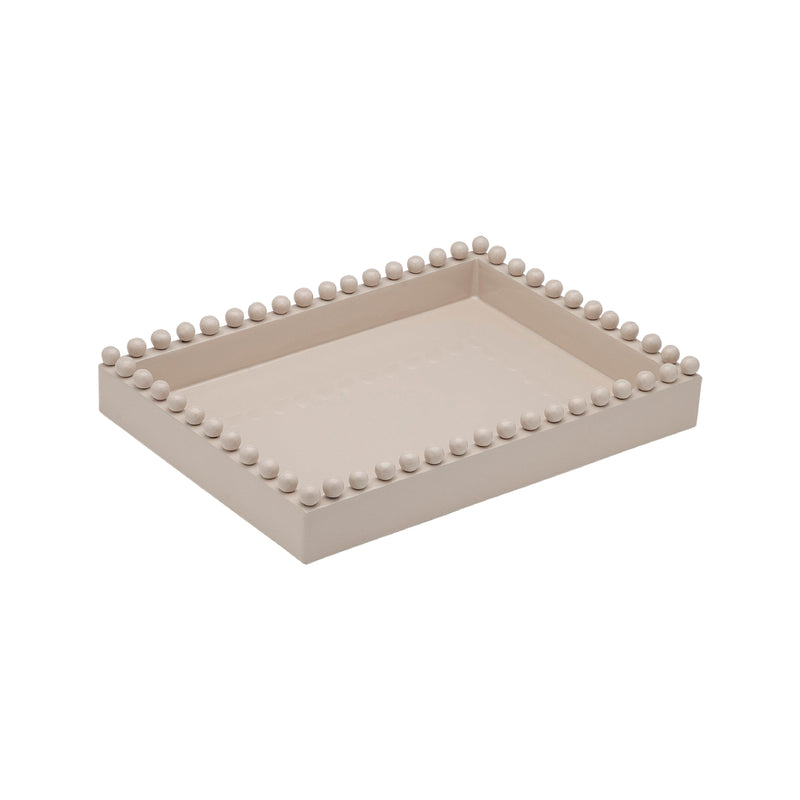 Lucy Beaded Serving Tray | Cloud | 25cm
