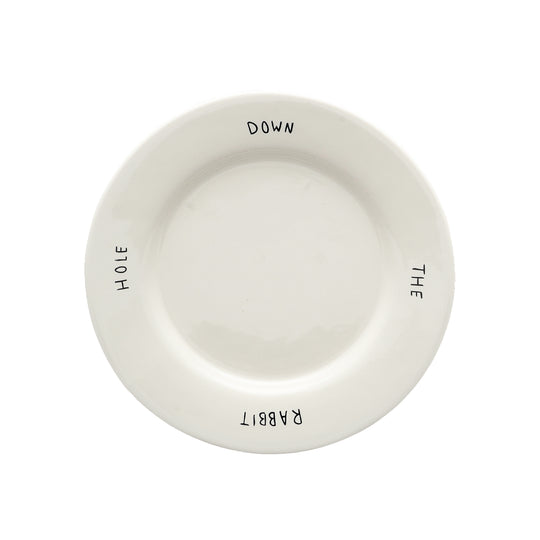 Down the Rabbit Hole Breakfast Plate | Alice in Wonderland Collection | 23cm