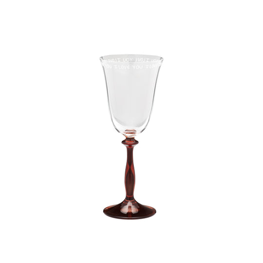 'I Love You' Wine Glass