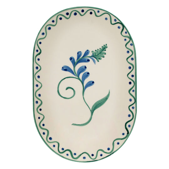 Indigo Flora Serving Platter | 36cm