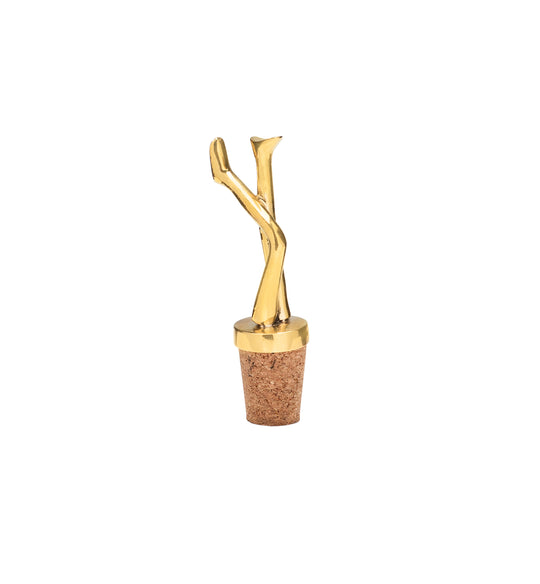 Jambes Bottle Stopper | Brass | 9cm