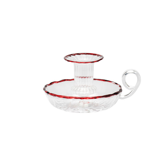 Last Christmas Maroon Candle Holder