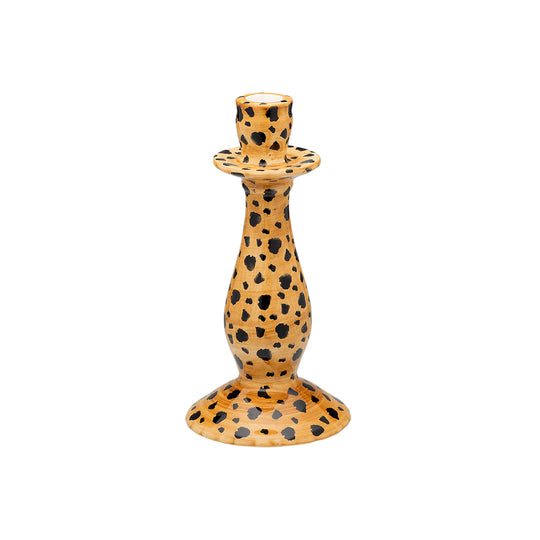 Leopard Print Candle Holder