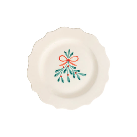 Mistletoe Breakfast Plate