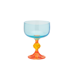 Paradise Cocktail Glasses | Blue & Orange | Set of 2