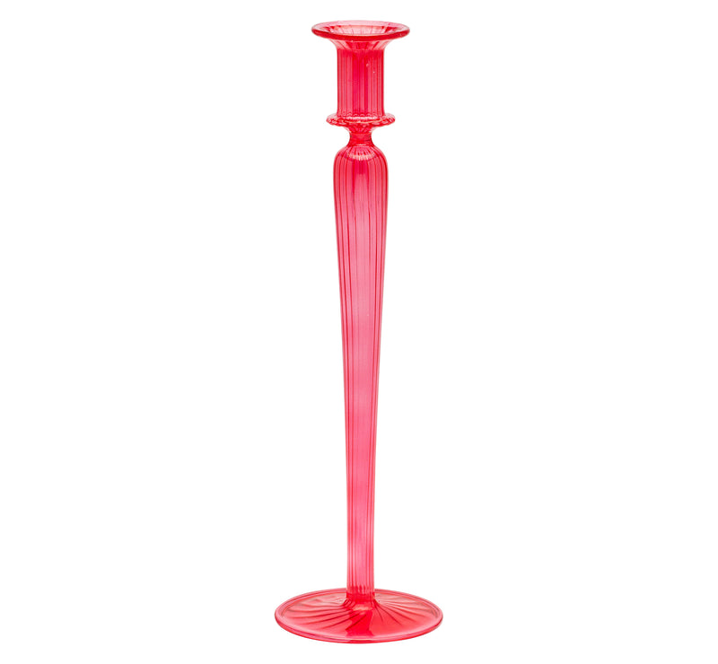 Peony Taper Candle Holder | Pink | 33.5cm
