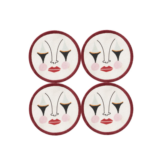 Pierrot Coasters | Set of 4