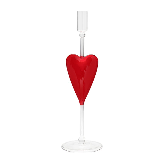 Poetic Love Glass Candle Holder | 33cm